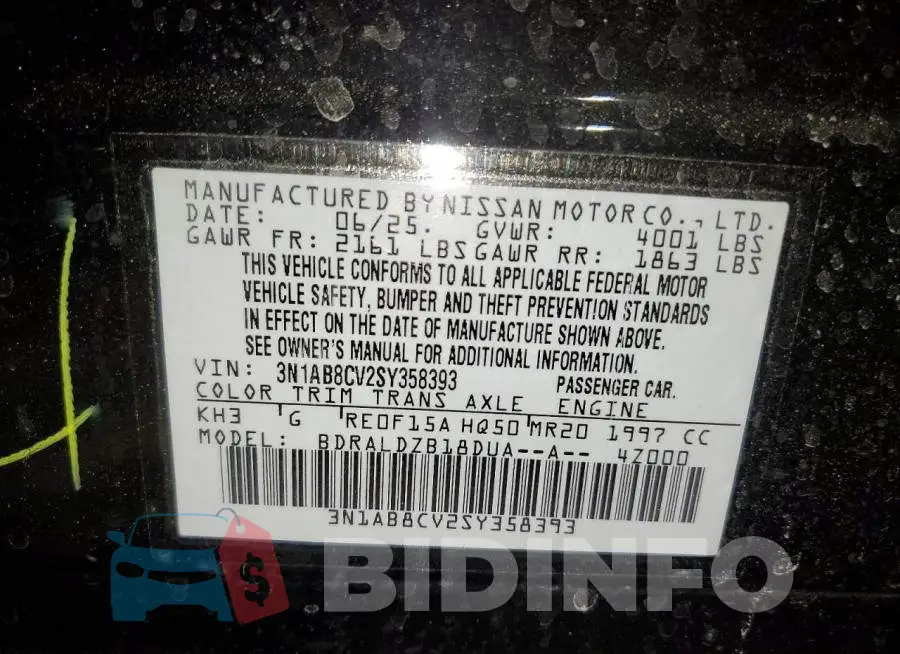 3N1AB8CV2SY358393 Photo# 13