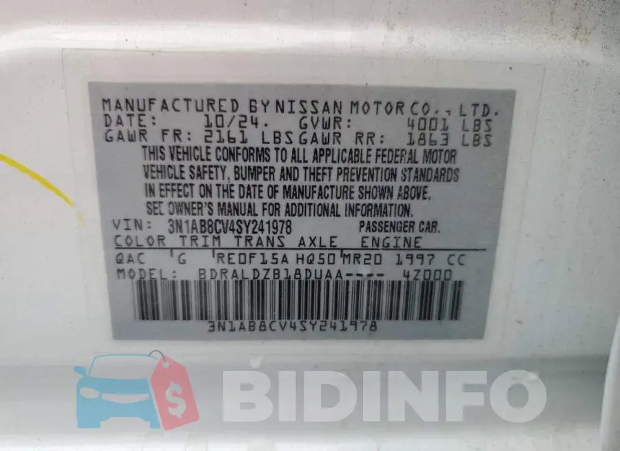 3N1AB8CV4SY241978 Photo# 12