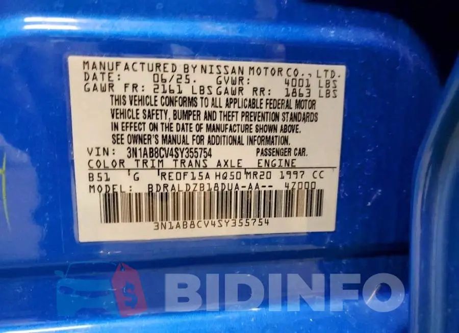 3N1AB8CV4SY355754 Photo# 12