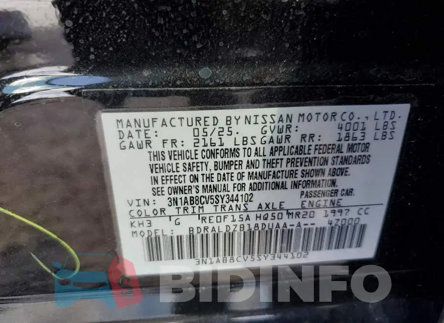 3N1AB8CV5SY344102 Photo# 12
