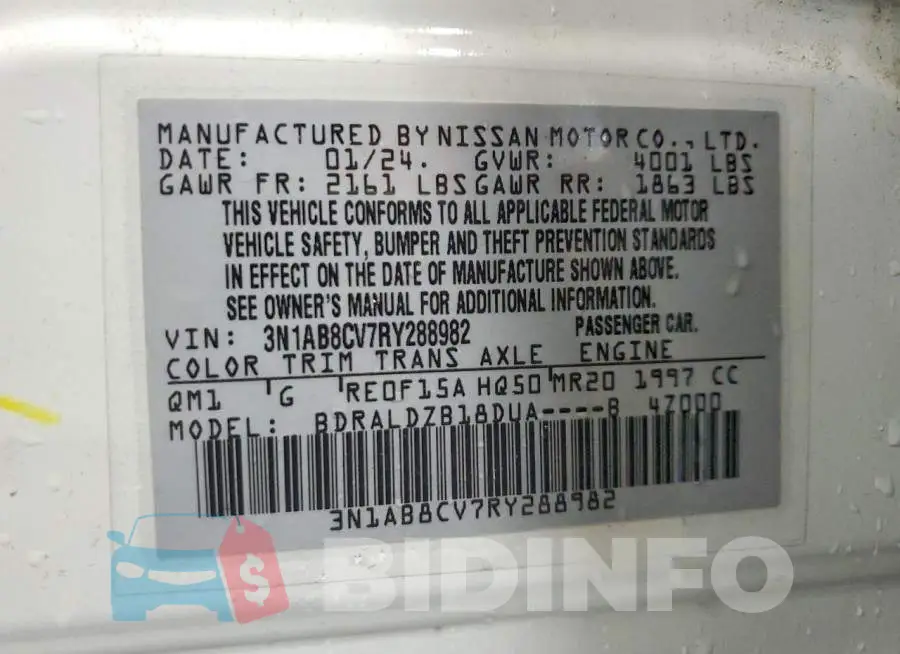 3N1AB8CV7RY288982 Photo# 13