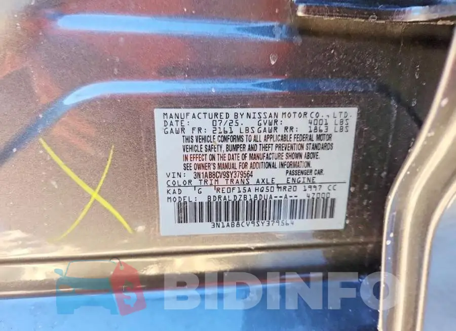 3N1AB8CV9SY379564 Photo# 13