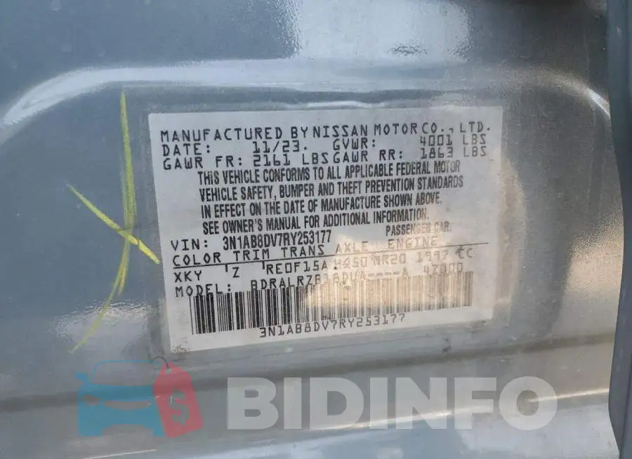 3N1AB8DV7RY253177 Photo# 12