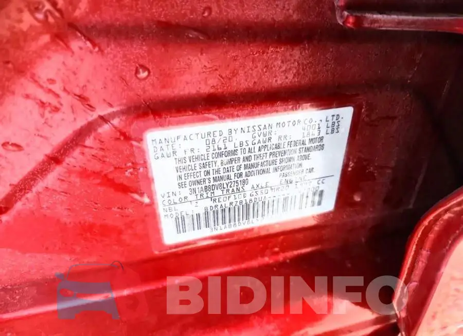3N1AB8DV8LY275180 Photo# 13
