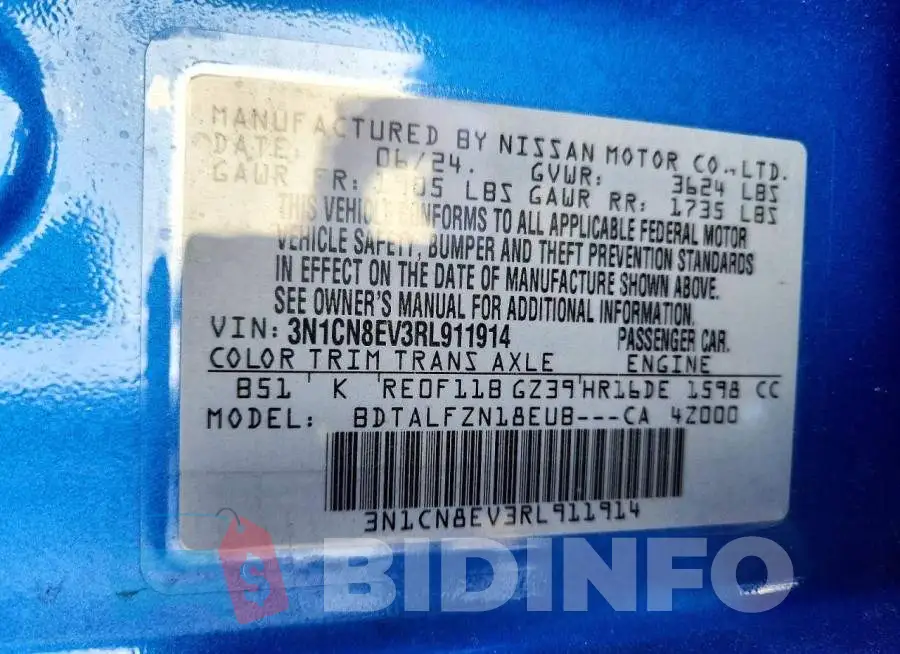 3N1CN8EV3RL911914 Photo# 13