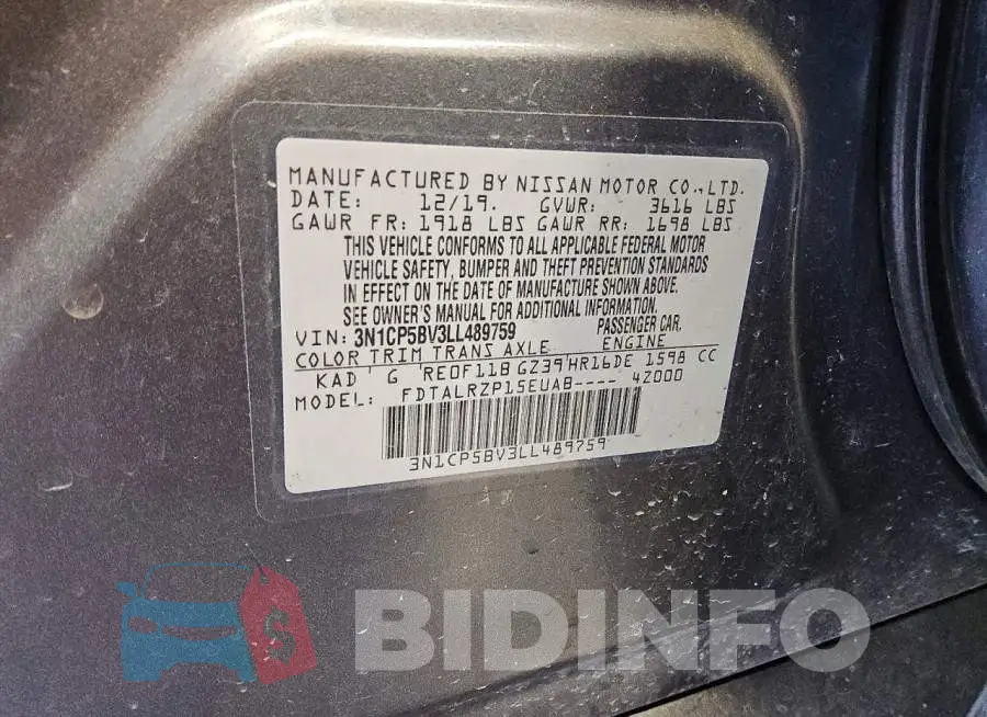 3N1CP5BV3LL489759 Photo# 13