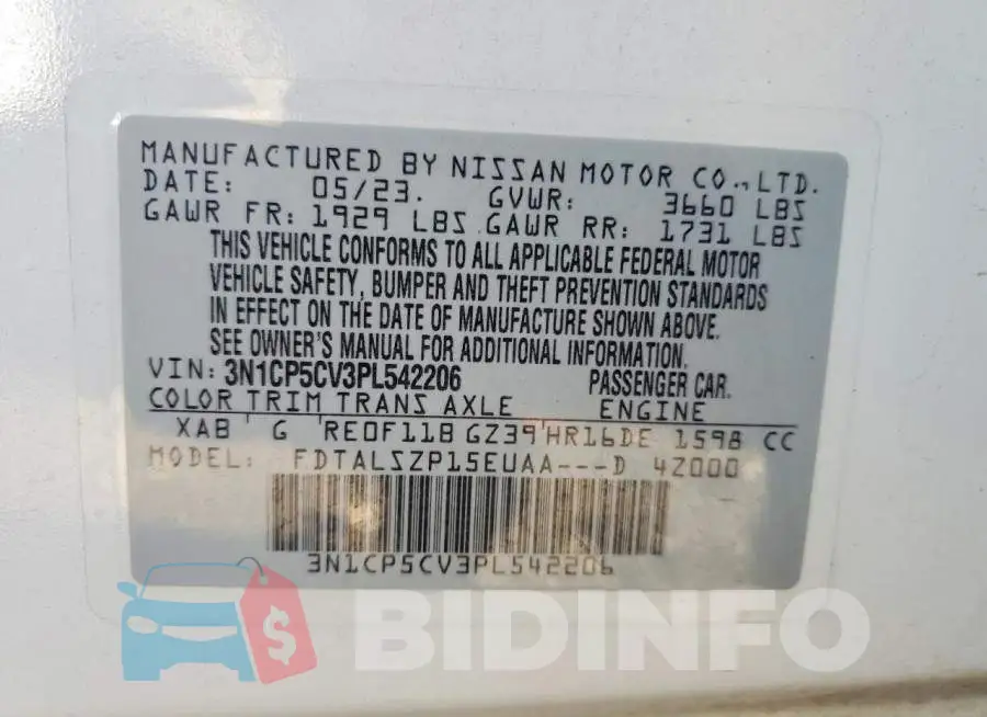 3N1CP5CV3PL542206 Photo# 13