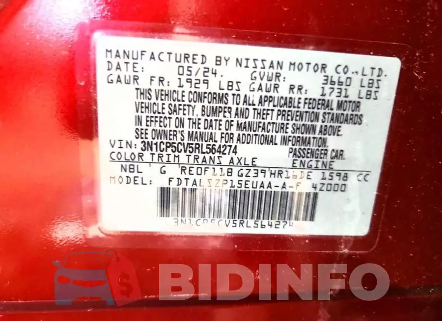 3N1CP5CV5RL564274 Photo# 13