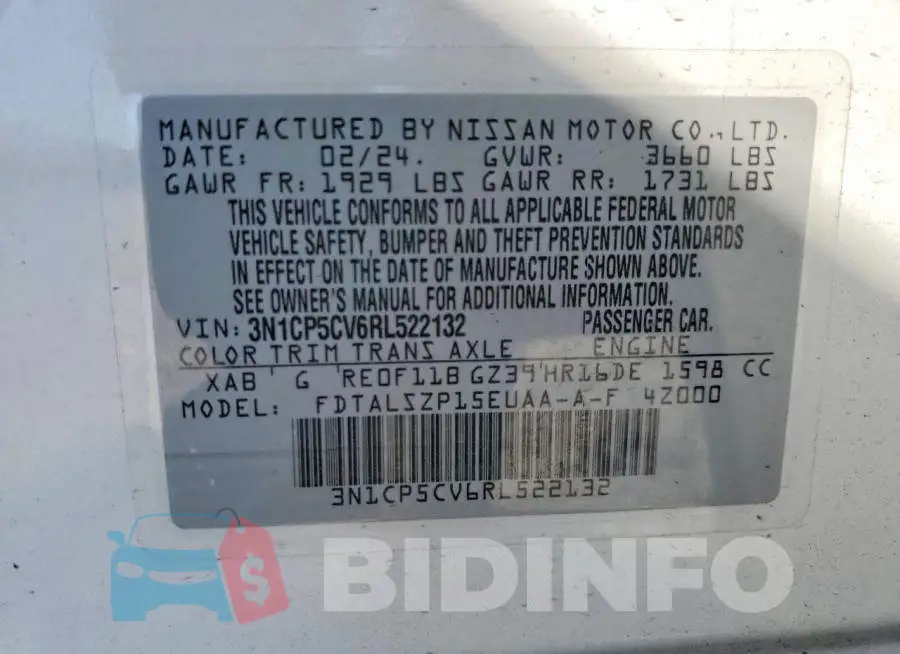 3N1CP5CV6RL522132 Photo# 12