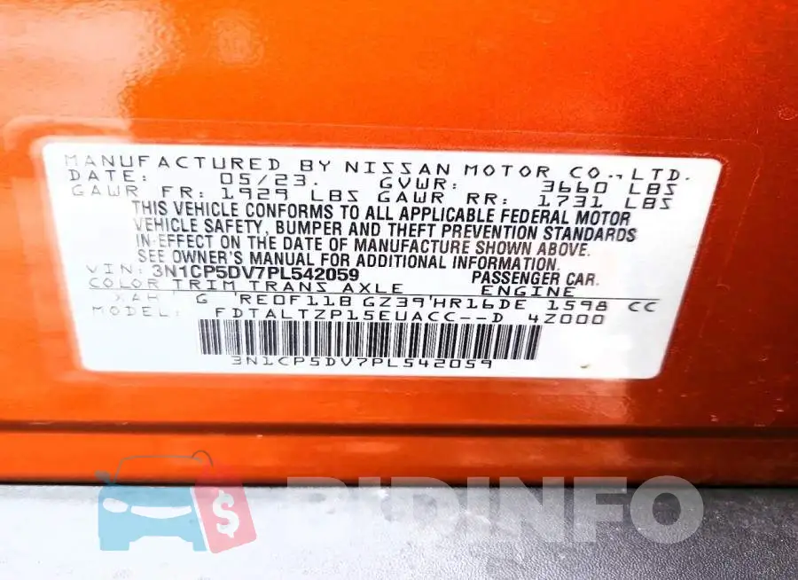 3N1CP5DV7PL542059 Photo# 13