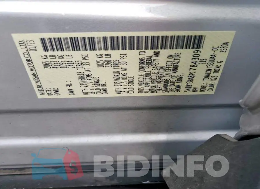 5N1BT3BA8PC784309 Photo# 14