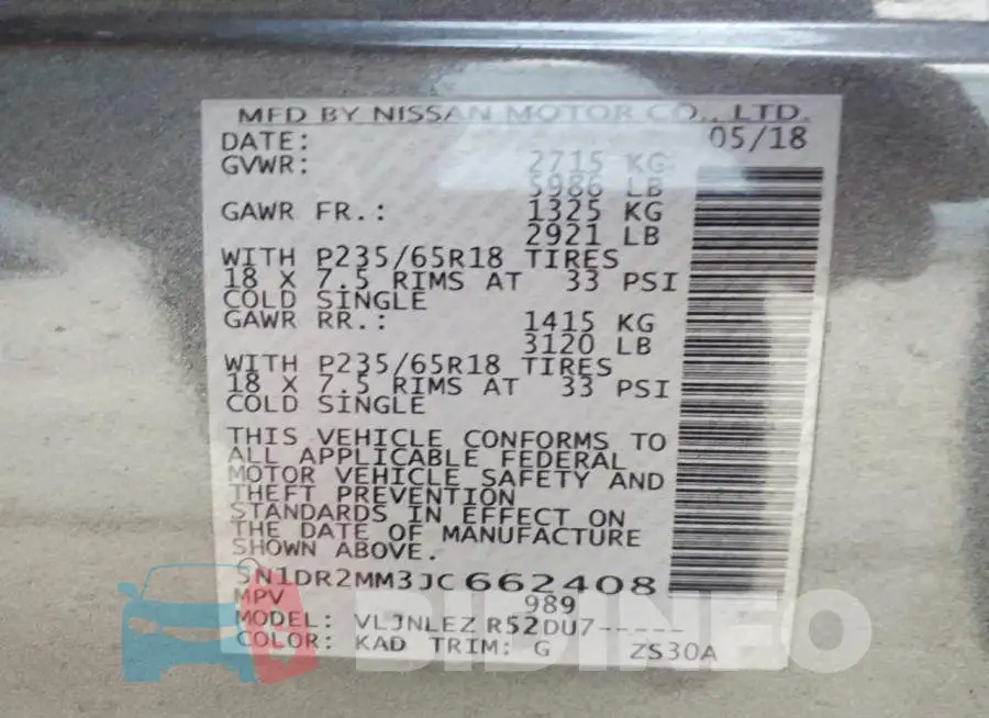 5N1DR2MM3JC662408 Photo# 14