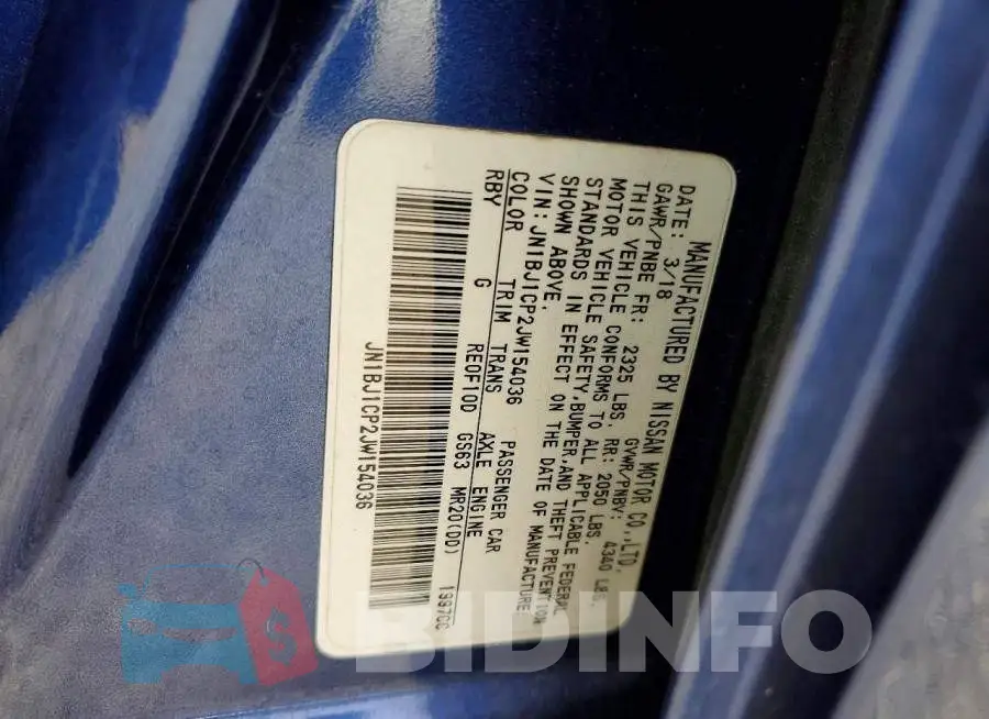 JN1BJ1CP2JW154036 Photo# 13