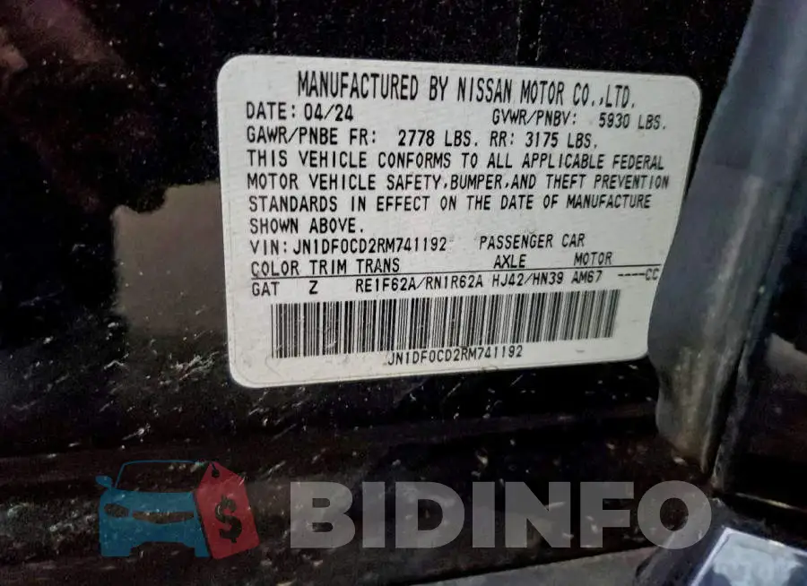 JN1DF0CD2RM741192 Photo# 13
