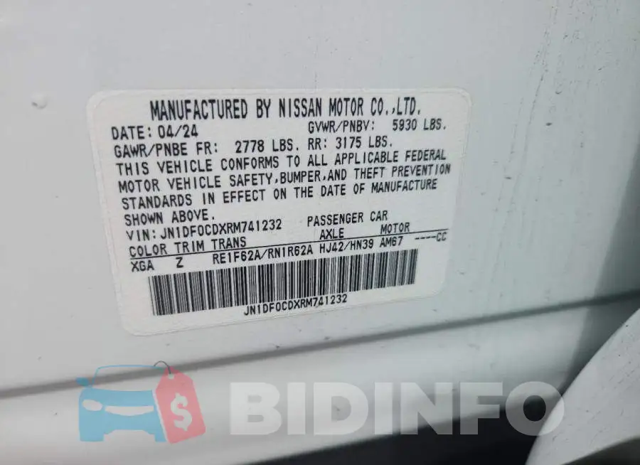 JN1DF0CDXRM741232 Photo# 14