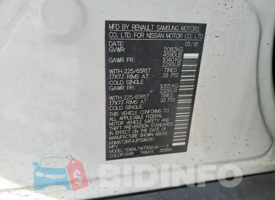 KNMAT2MT4JP596010 Photo# 14