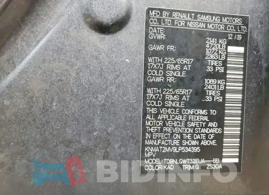 KNMAT2MV9LP534395 Photo# 13