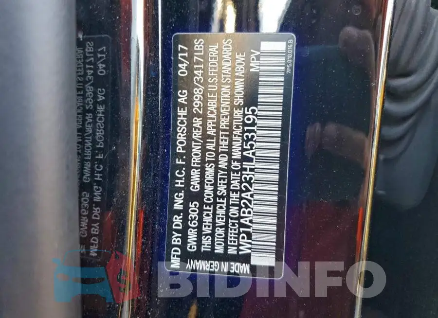 WP1AB2A23HLA53195 Photo# 12