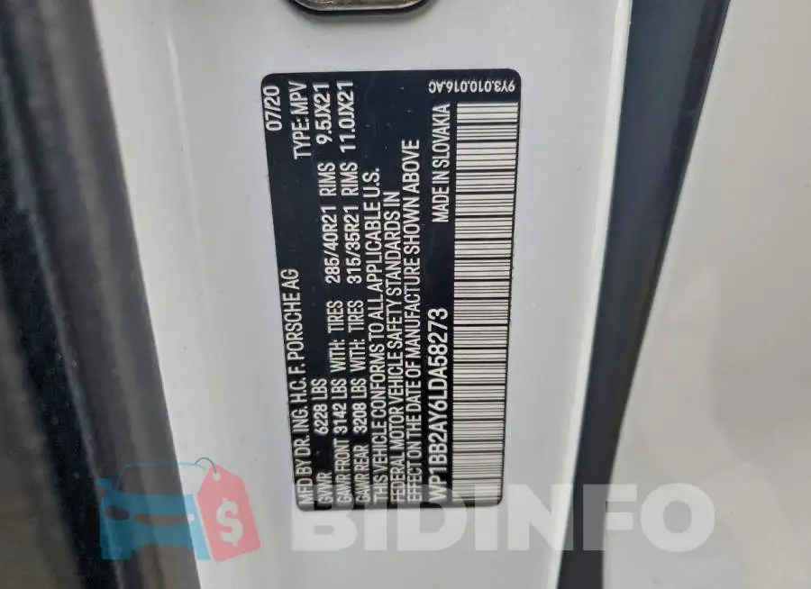 WP1BB2AY6LDA58273 Photo# 13