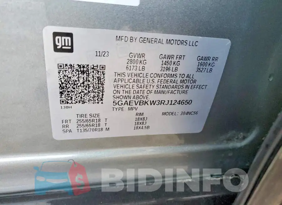 5GAEVBKW3RJ124650 Photo# 12