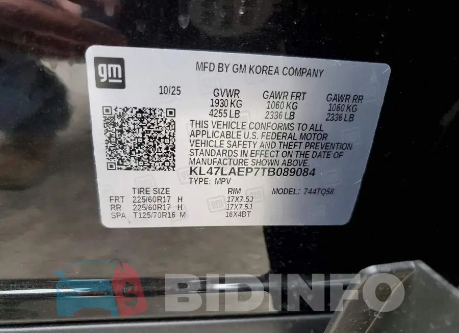KL47LAEP7TB089084 Photo# 13