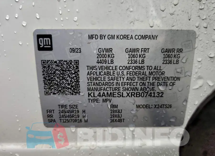 KL4AMESLXRB074132 Photo# 13