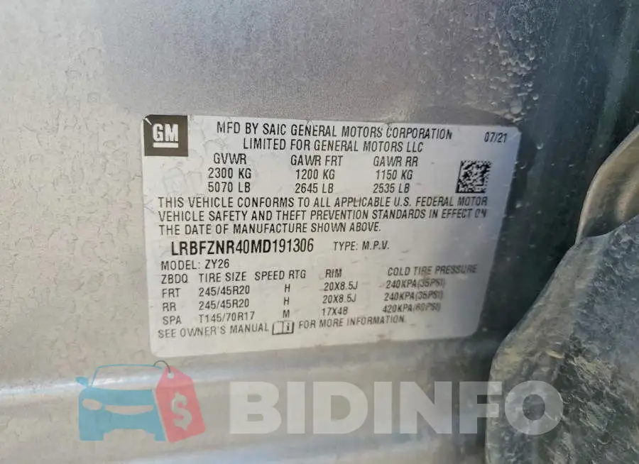 LRBFZNR40MD191306 Photo# 13