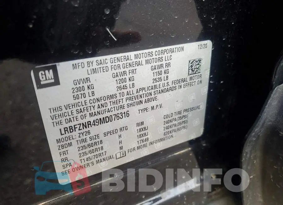 LRBFZNR49MD076316 Photo# 13