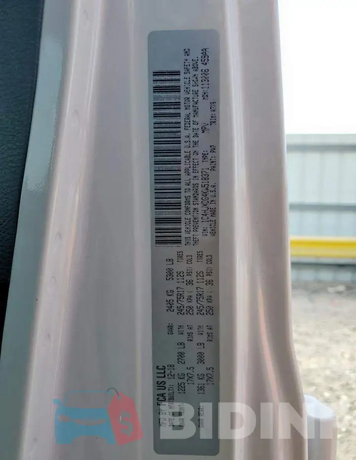 1C4HJXDG4KW518371 Photo# 13