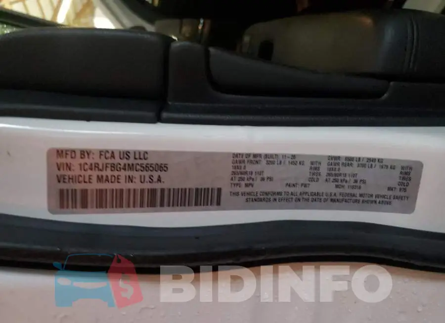 1C4RJFBG4MC565065 Photo# 13