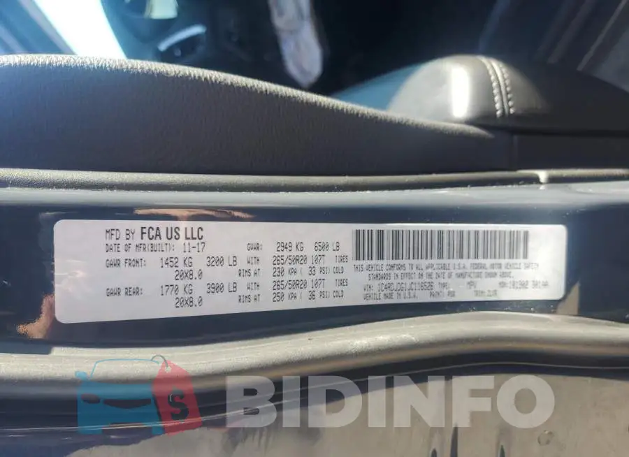 1C4RDJDG1JC116526 Photo# 13