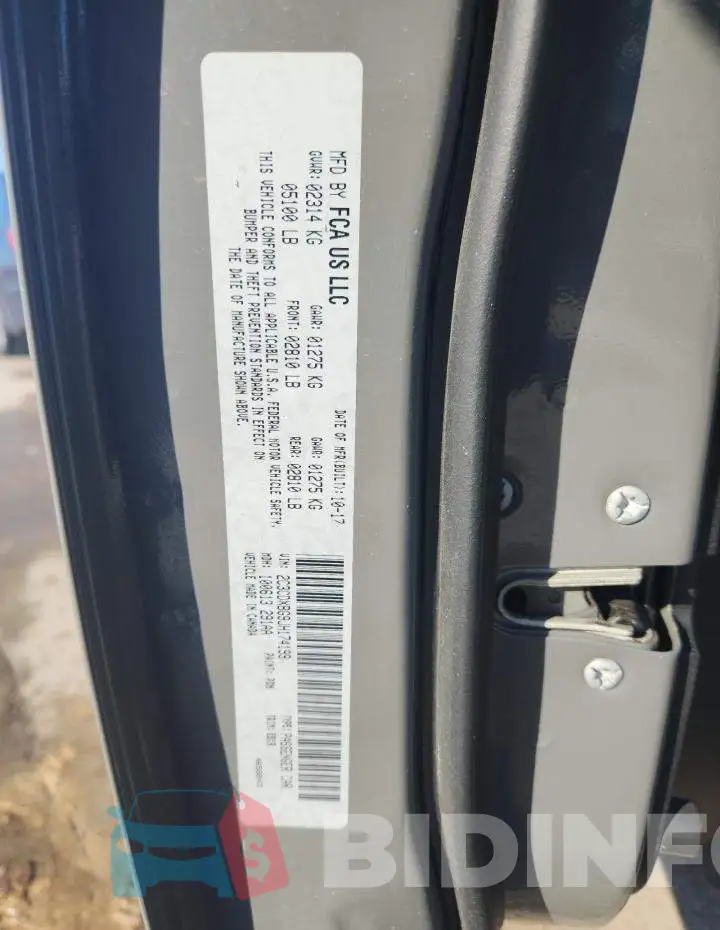2C3CDXBG9JH174199 Photo# 12