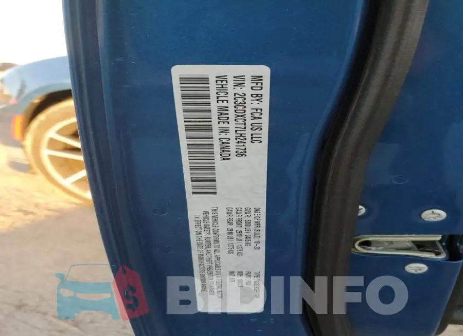 2C3CDXCT7LH241736 Photo# 12
