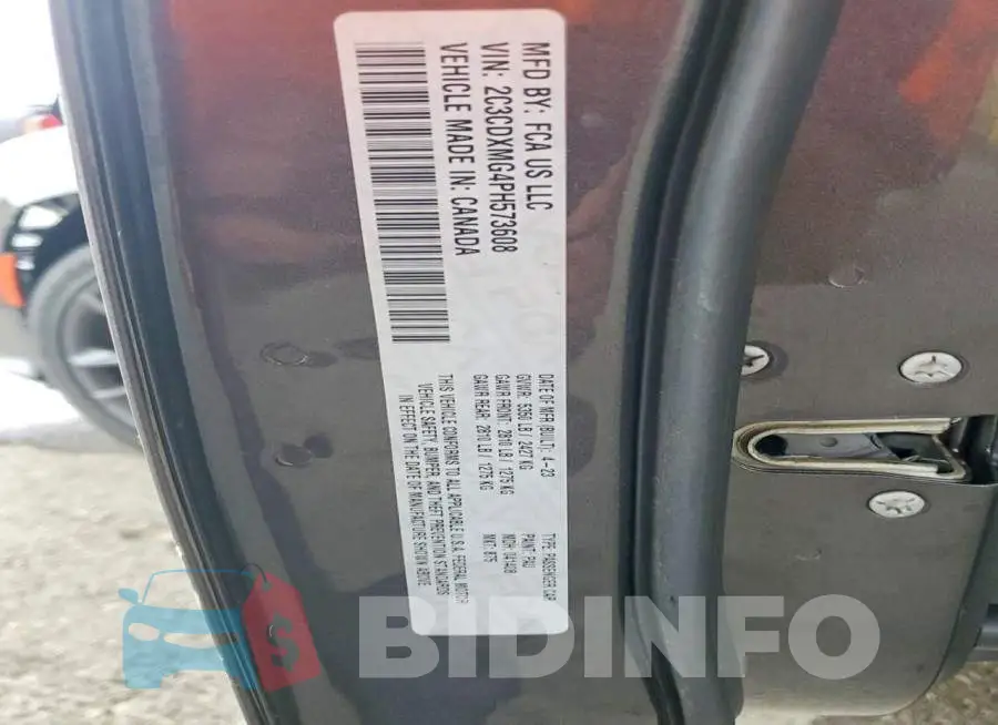 2C3CDXMG4PH573608 Photo# 12
