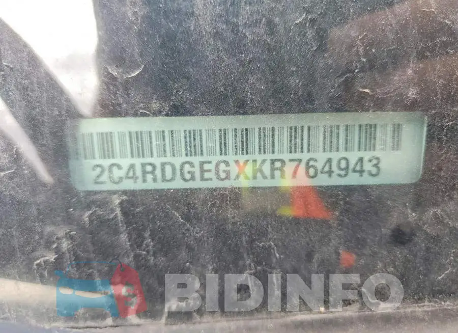 2C4RDGEGXKR764943 Photo# 13