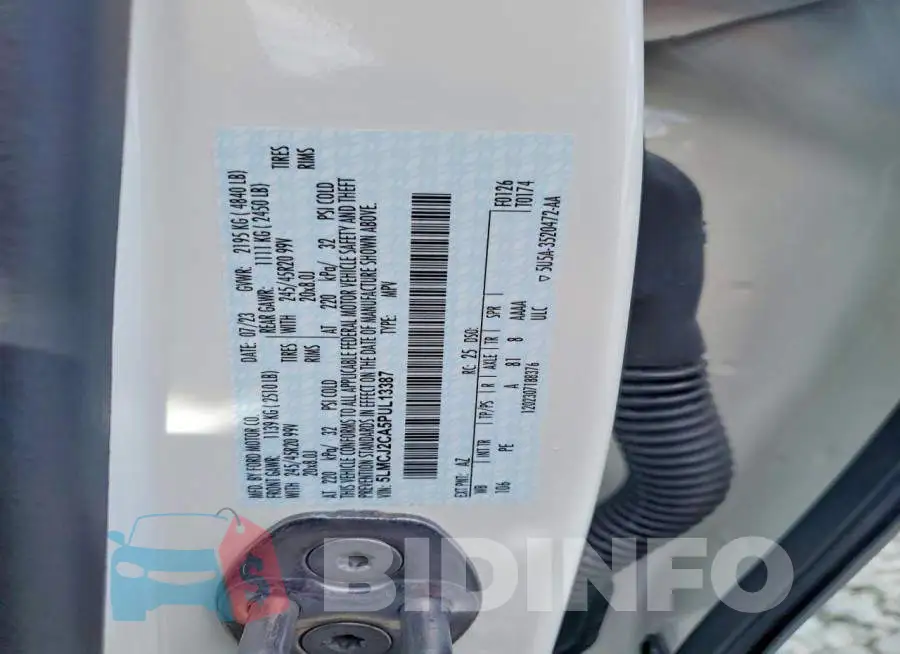 5LMCJ2CA5PUL13387 Photo# 12