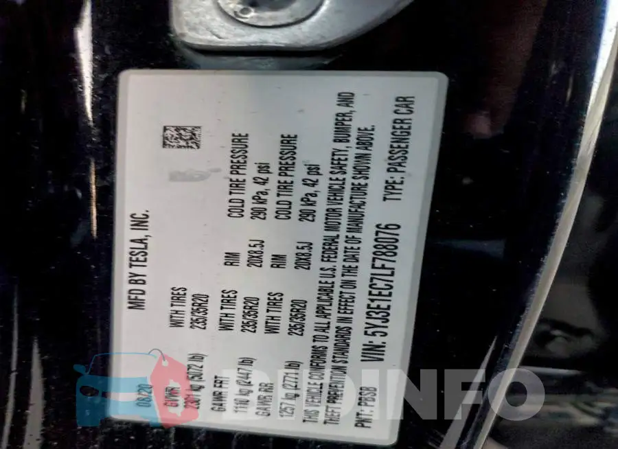 5YJ3E1EC7LF788076 Photo# 12