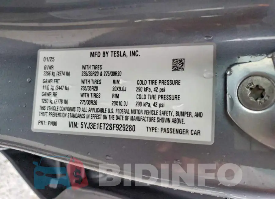 5YJ3E1ET2SF929280 Photo# 12