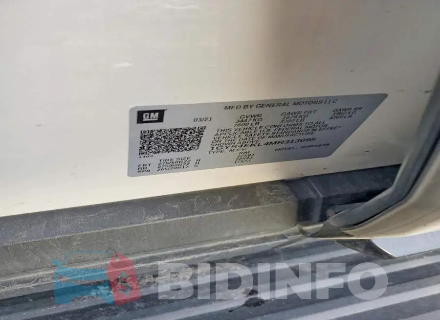1GYS4EKL4MR313095 Photo# 14