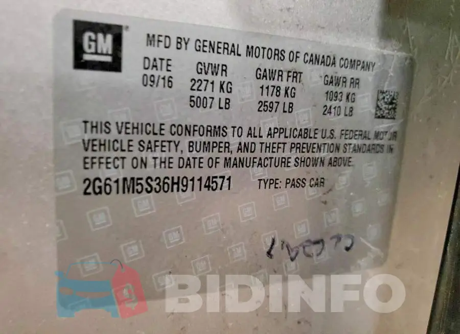 2G61M5S36H9114571 Photo# 12