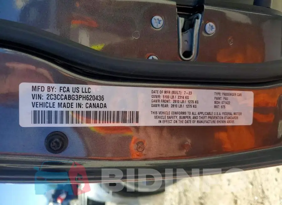 2C3CCABG3PH620436 Photo# 12