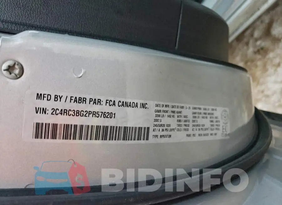 2C4RC3BG2PR576201 Photo# 13