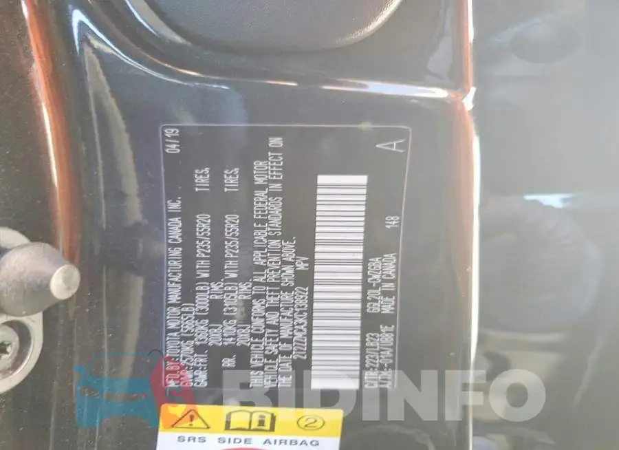 2T2ZZMCA3KC138922 Photo# 13