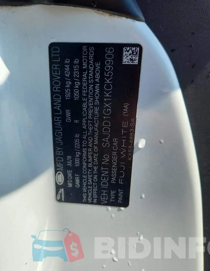 SAJDD1GX1KCK59906 Photo# 13