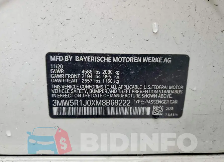 3MW5R1J0XM8B68222 Photo# 13