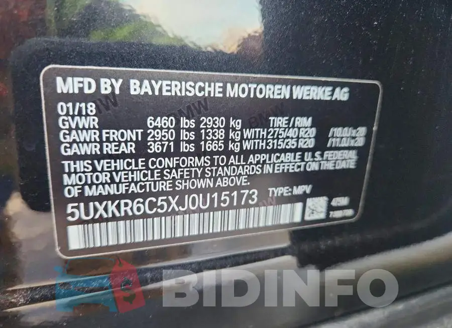 5UXKR6C5XJ0U15173 Photo# 13