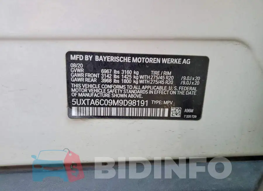 5UXTA6C09M9D98191 Photo# 12