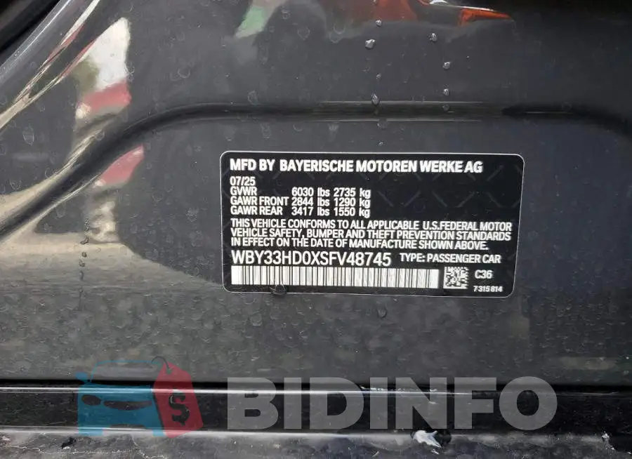WBY33HD0XSFV48745 Photo# 13