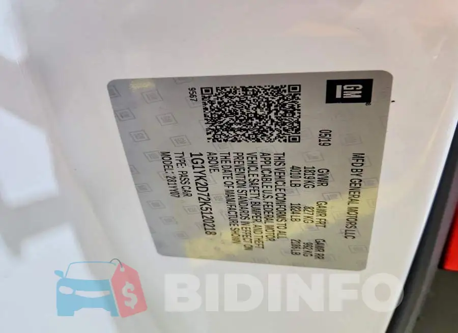 1G1YK2D72K5120218 Photo# 13