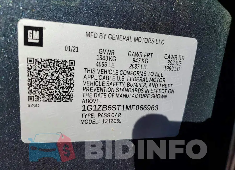 1G1ZB5ST1MF066963 Photo# 12